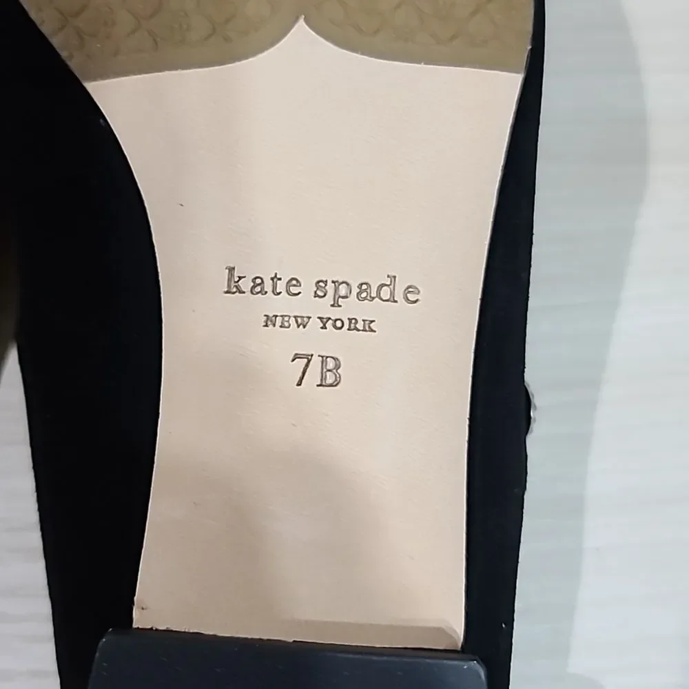 Kate Spade New York Meg Suede Black Mules - US Women's 7 M